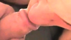 two guys jacking off and cum together