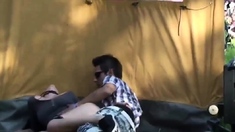 Young Couple Thought They Could Fuck At A Concert Unnoticed