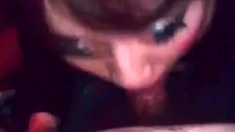 Asian CD sucking cock