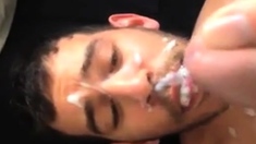 Arab Boy Take The Full Load Of Daddys Cum..