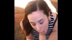 24yr Old Sarah Sucking Dick At The Park