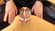 Hot afternoon in high heels