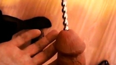 Urethral Sounding by my mistress while standing