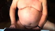 Grandpa Stroke On Webcam