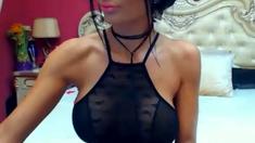 Hot girl play with pussy and show herself