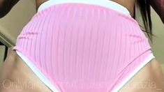 Chubby Brunette Big Boobs Dildo Masturbation