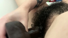 Sexy hottie Anetta Keys enjoys a solo toy masturbation