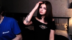 Amateur webcam babe showing her sexual goods