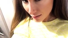 Amateur striptease and Solo masturbation