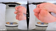 Foot fetish Close up feet and toes tease