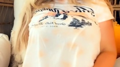 Blonde Teen Solo Masturbating On Webcam
