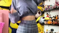 Webcam Asian chick anal masturbation tease