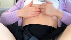 Webcam Asian chick anal masturbation tease