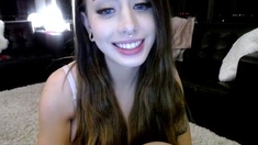 Stacked brunette goes solo toys and masturbation