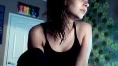 Hottest brunette solo webcam masturbation 2