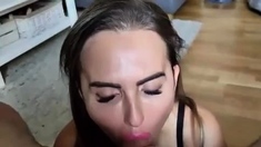 Goddess Lena - Lips, Cock , Feet & Cum!