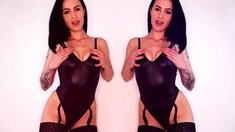 MILF lingerie amateur masturbating EXGF