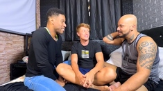 RJ MALE VIDEOS - Greedy Kisses On Saturday Night In A Trio