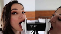 Orenda ASMR Twin Mic Licking OnlyFans Video