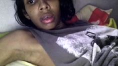 Black Girl Masturbates on Webcam