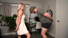Sexy Blonde Femdom Babes Strapon Rams Fetish Ass