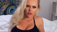Amateur blond girl with big boobs getting fucked