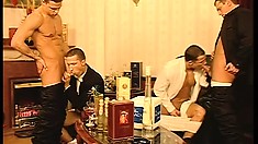 The Masked Men Interrupt Fred Goldsmith's Party And Demand Blowjobs