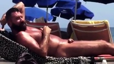 Str8 Spy Daddy Bear At The Beach